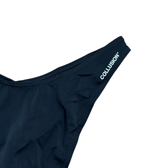 NWOT ASOS High Leg Bikini Bottom Black 10 - Picture 3 of 6